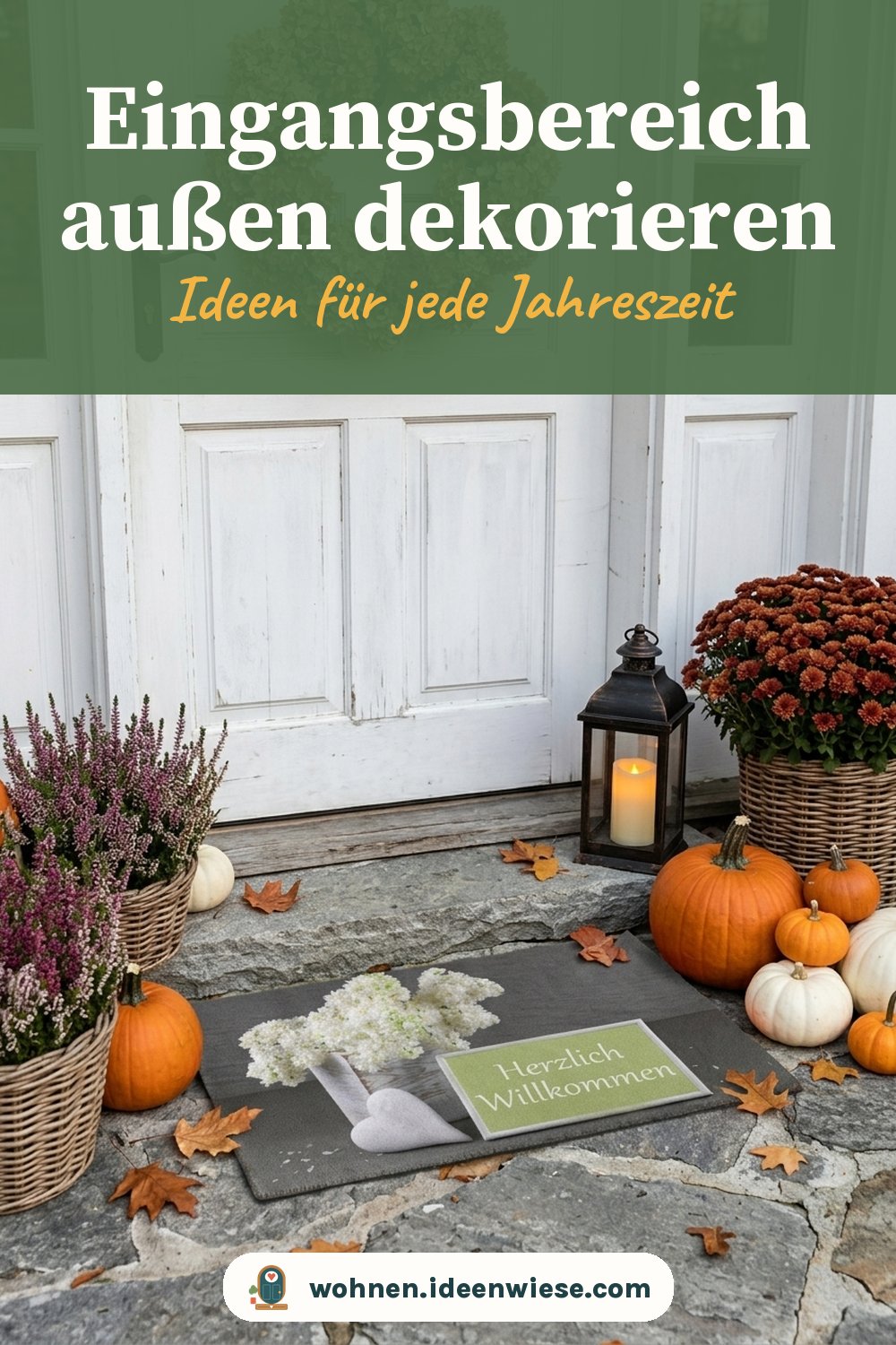 eingangsbereich dekorieren außen