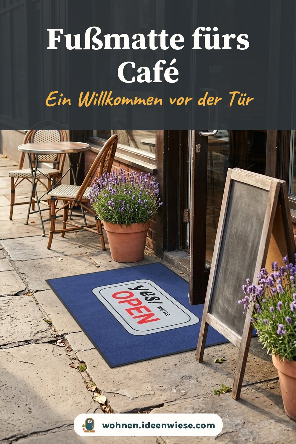fußmatte mit logo