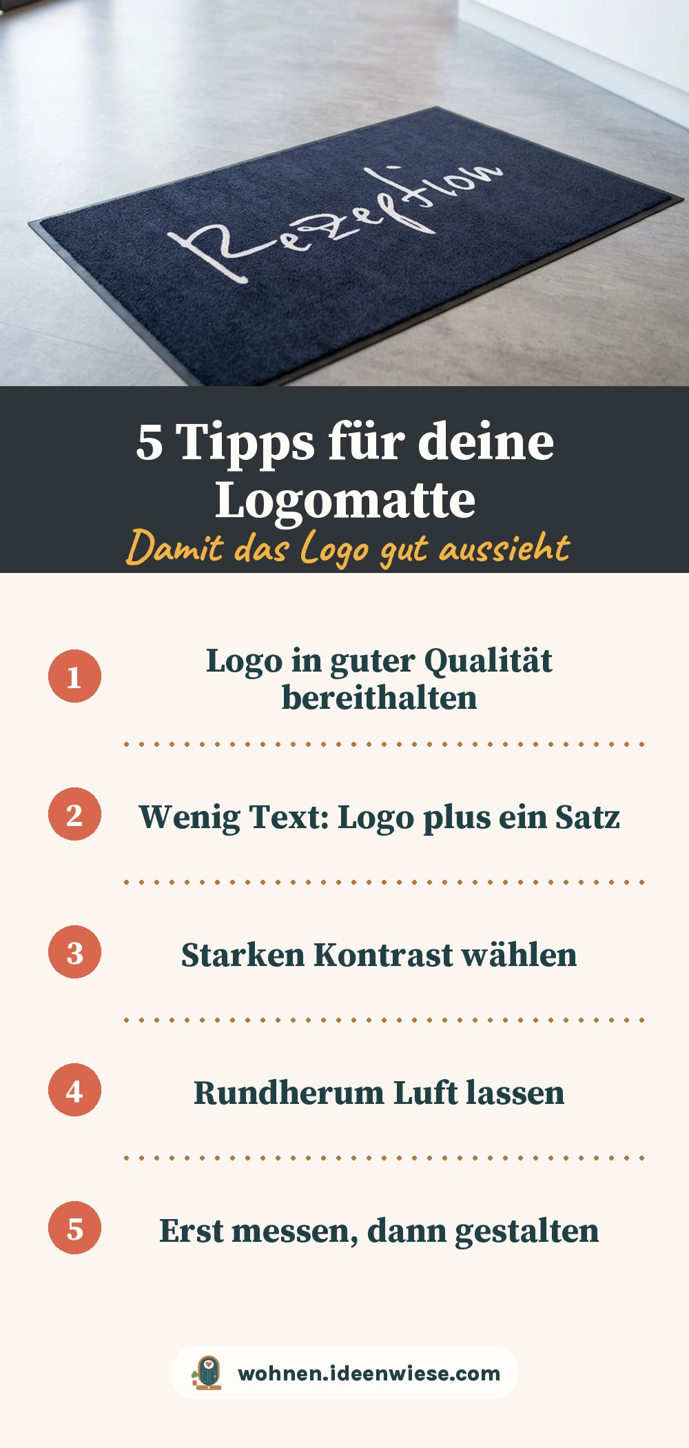 Fußmatte mit Logo gestalten: 5 einfache Tipps