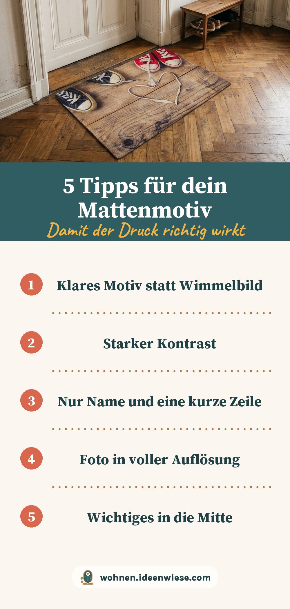 Fußmatte mit Foto: 5 Tipps für ein perfektes Motiv