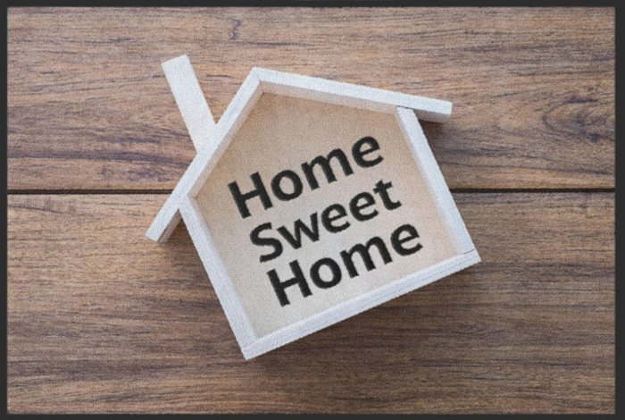 Fußmatte „Home Sweet Home“ Häuschen